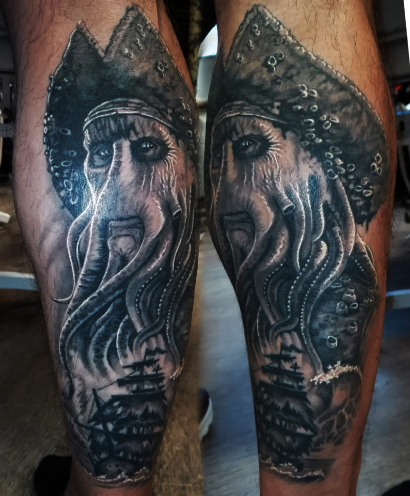 62. Karib tenger kalózai davy jones tetoválás